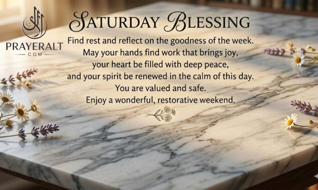 Saturday Blessings Image