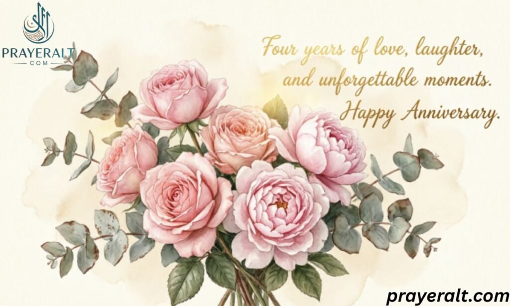 4 Year  4th Wedding Anniversary Wishes for Husband