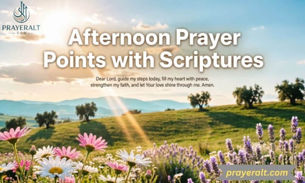 Afternoon Prayer Points with Scriptures