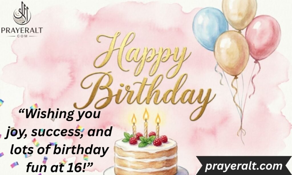 Wishes for 16th Birthday (Sweet Sixteen)