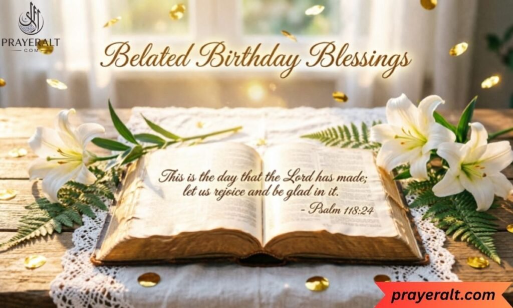 Belated Birthday Wishes with Bible Verses