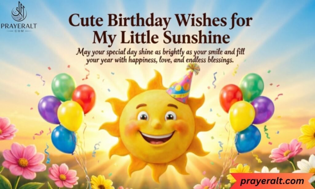 Cute Birthday Wishes for My Little Sunshine