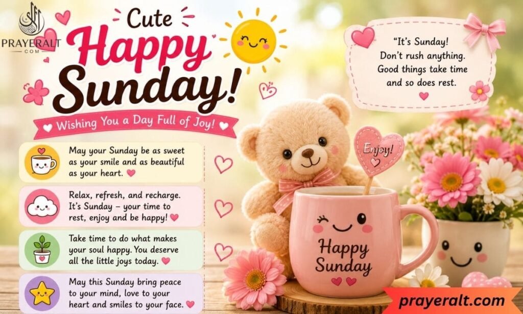 Cute Happy Sunday Wishes