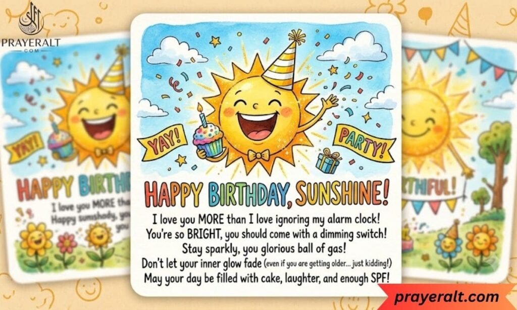 Funny Birthday Wishes for Sunshine