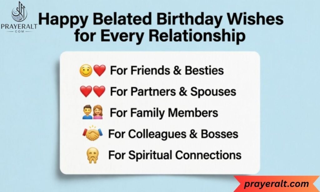 Happy Belated Birthday Wishes for Every Relationship