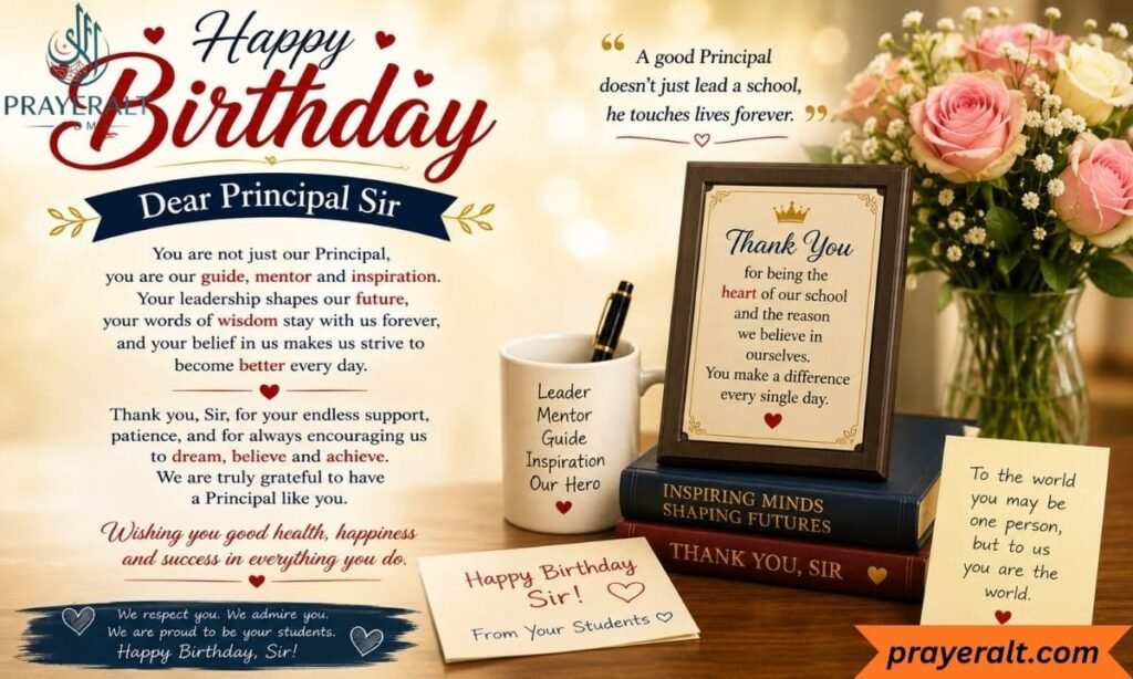 Happy Birthday Wishes for Principal