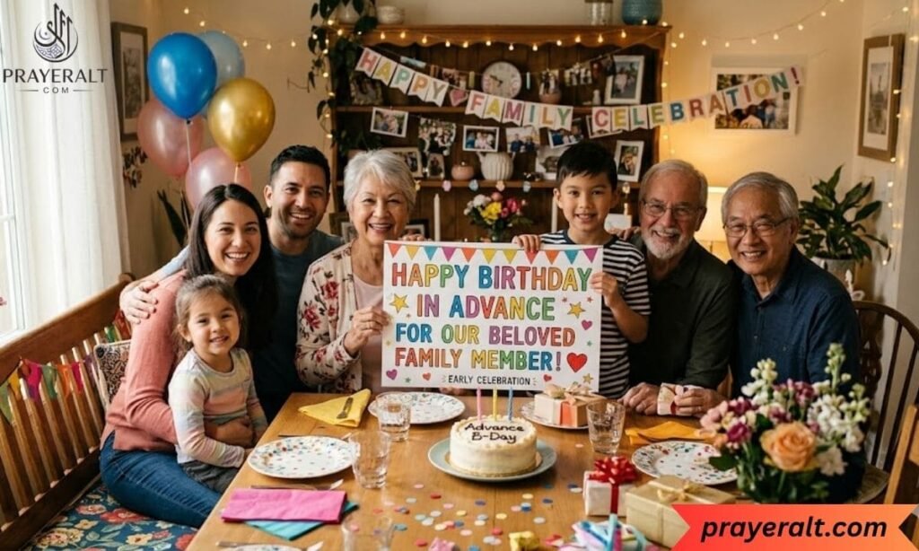 Happy Birthday in Advance Message for Family Member