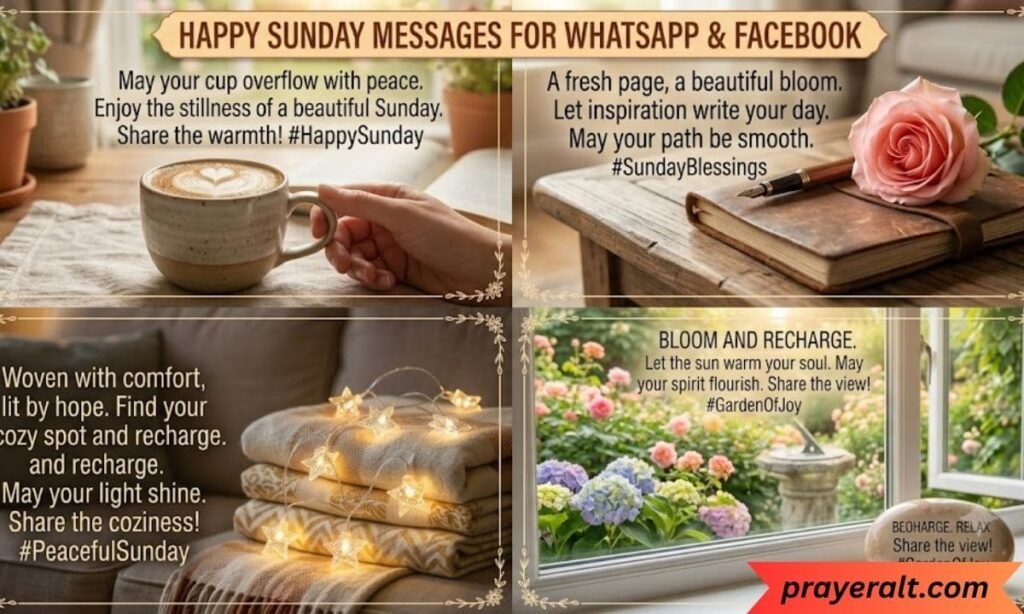 Happy Sunday Messages for WhatsApp and Facebook