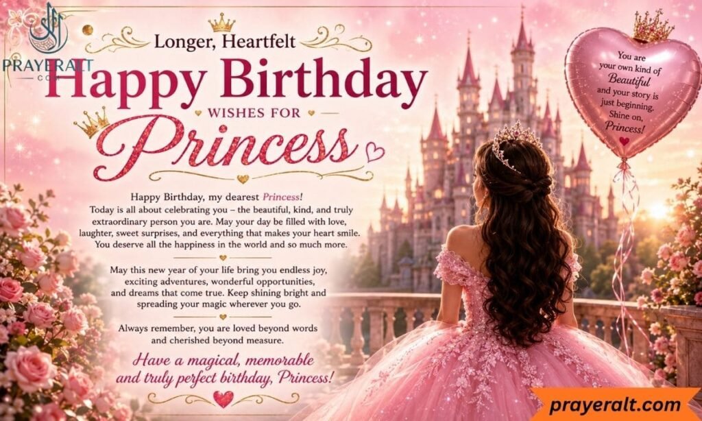 Longer Heartfelt Happy Birthday Wishes for Princess