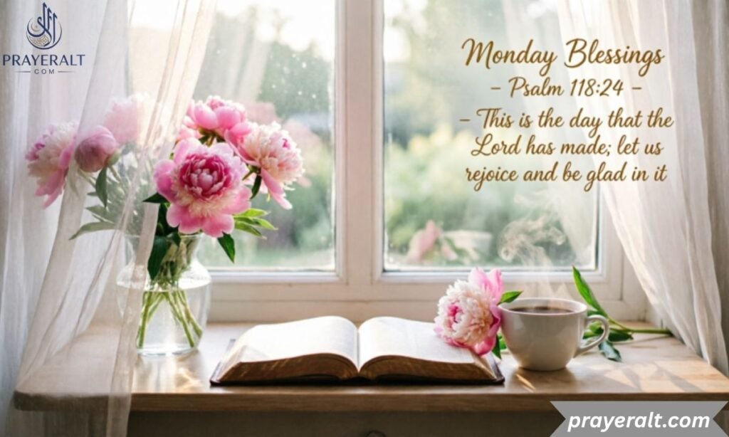 Monday Blessings With Bible Verse Image