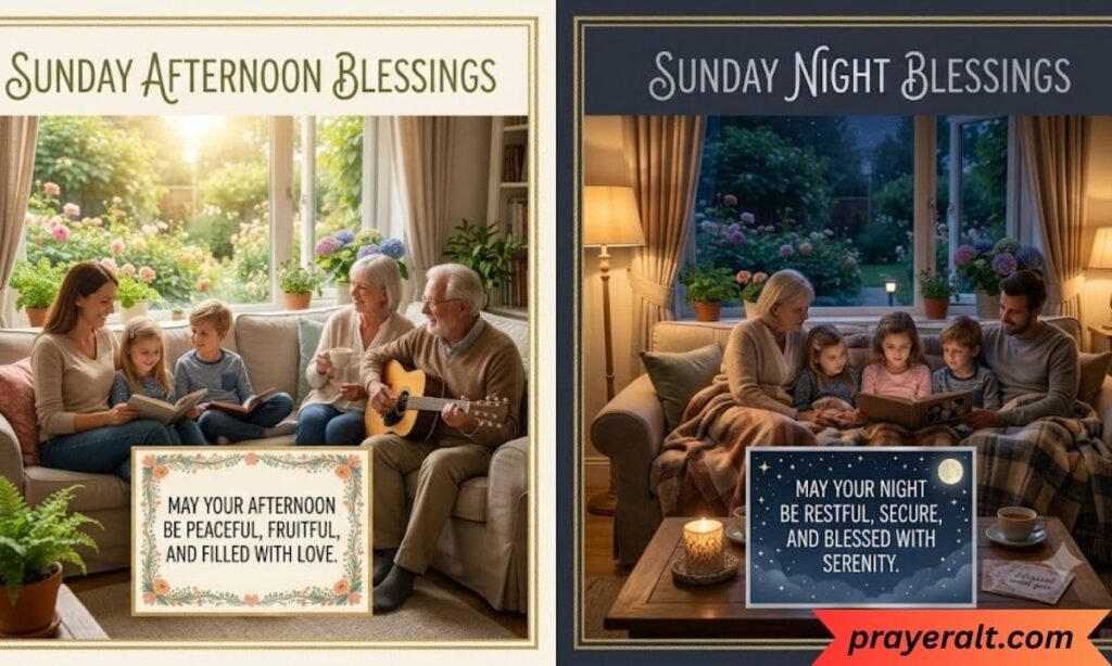 Sunday Afternoon and Sunday Night Blessings